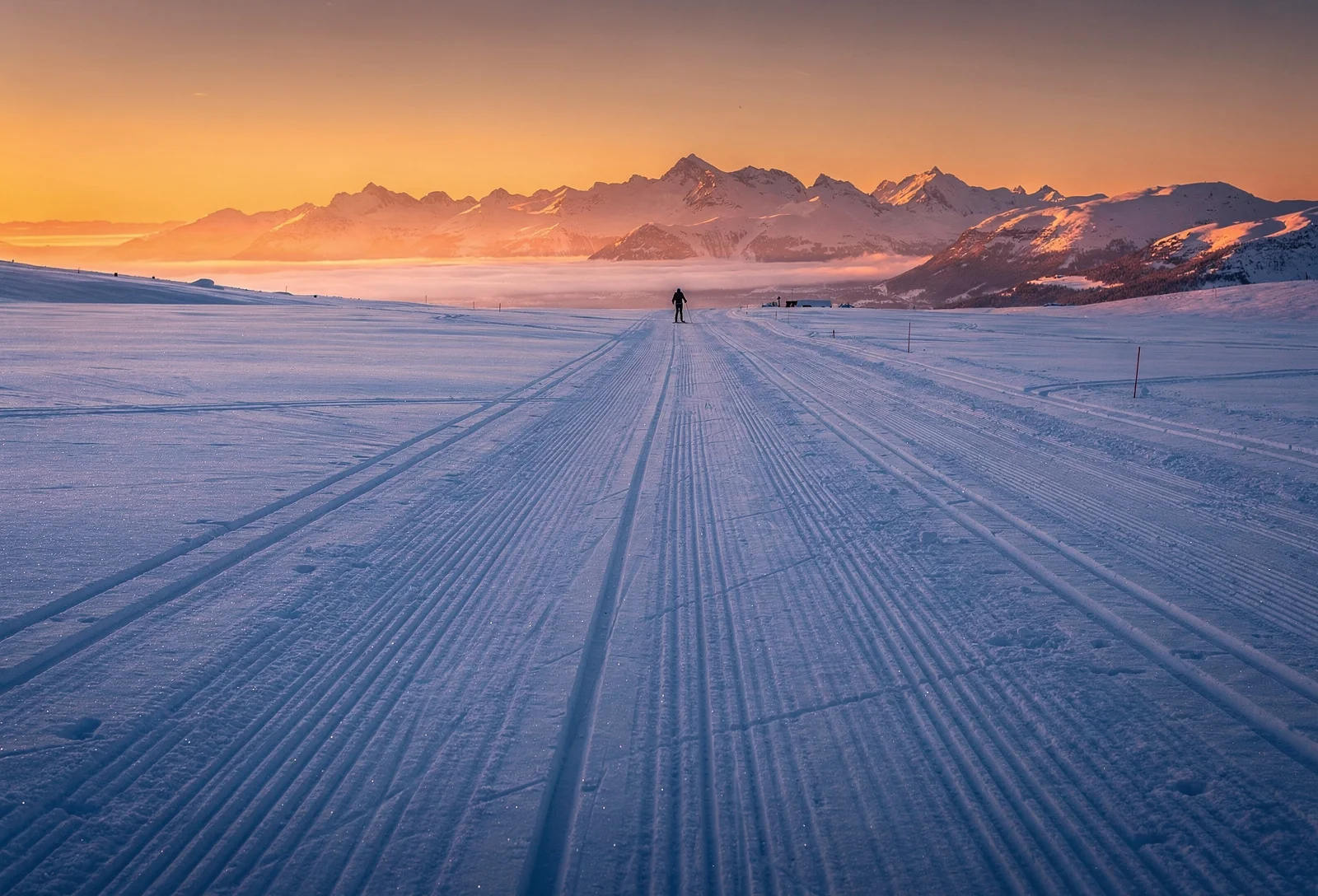 Plateau nordique au coucher du soleil