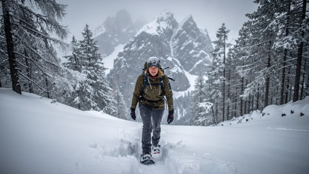 En raquettes vers le col de Porte, la neige lourde m&rsquo;a appris la patience
